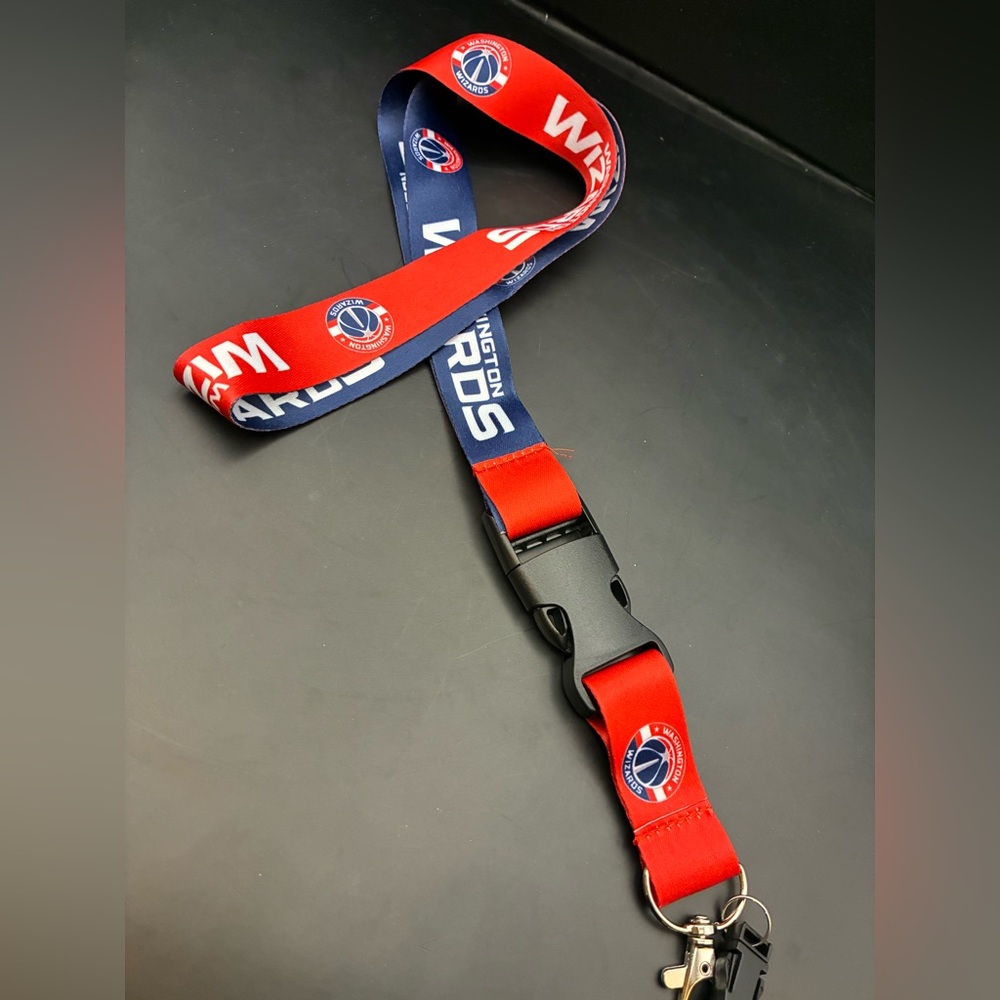 NBA Washington Wizards Red and Blue Lanyard